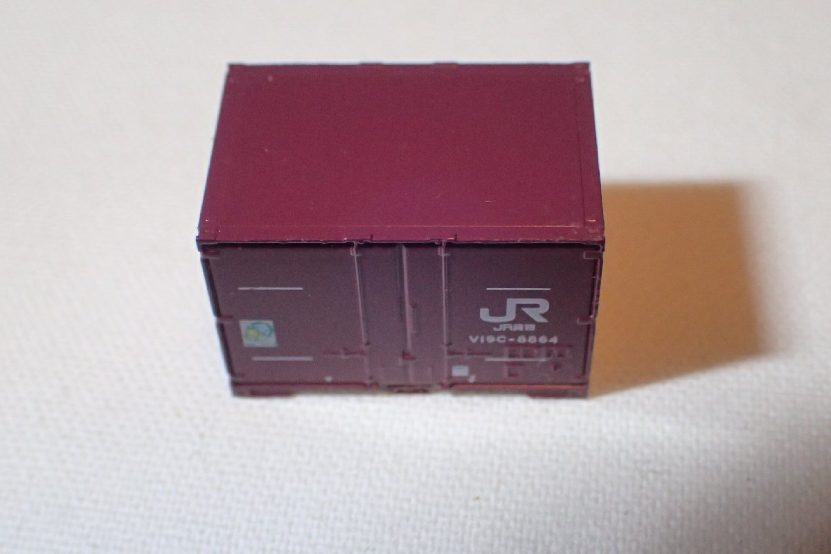 美品 TOMIX 3154 JRF V19C形コンテナ(新塗装) 1個 2個あり エコレールマーク付 Nゲージ 貨物列車_画像5