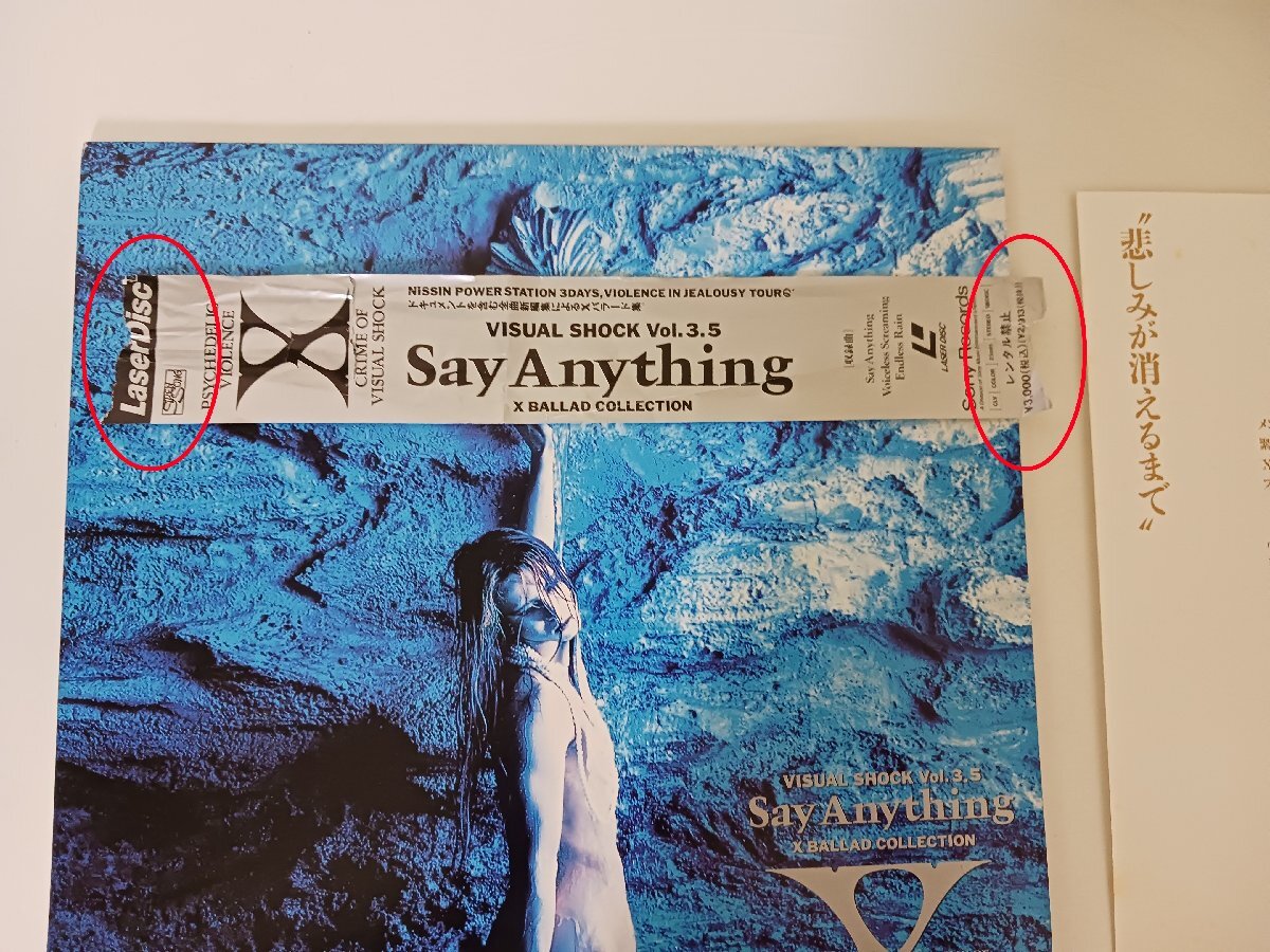 XJAPAN　VISUAL SHOCK　レーザーディスク３枚セット（現(xiàn)狀品）