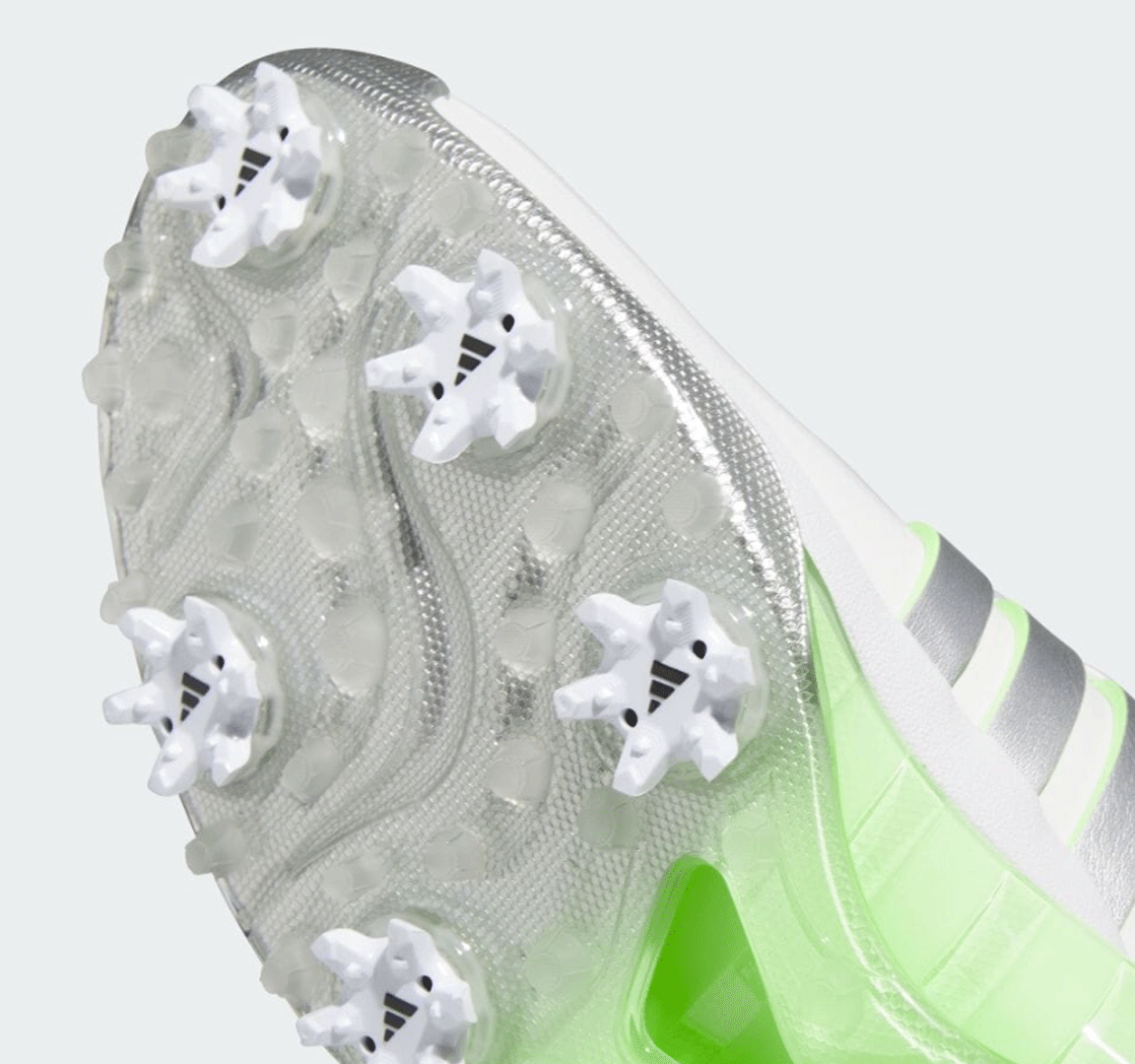 новый товар # Adidas #2024.3# женский # Tour 360-'24 боа шиповки #IF0264# белый | серебряный | зеленый Spark #24.5CM# стандартный товар