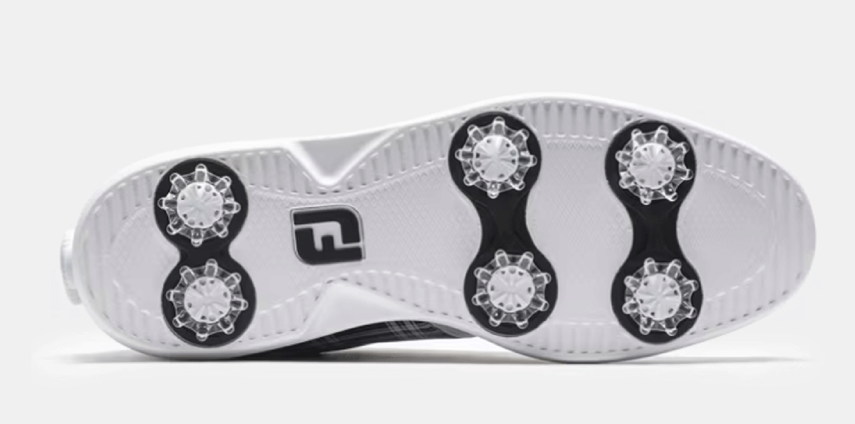 新品■フットジョイ■レディース イーコンフォート ボア スパイク■#98768■ホワイト／ブラック／レッド■23.0CM■彩るチェック柄■正規品_画像6