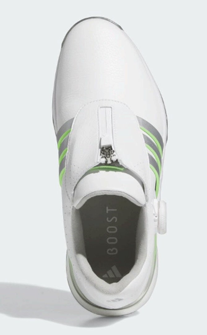 новый товар # Adidas #2024.3# женский # Tour 360-'24 боа шиповки #IF0264# белый | серебряный | зеленый Spark #24.5CM# стандартный товар