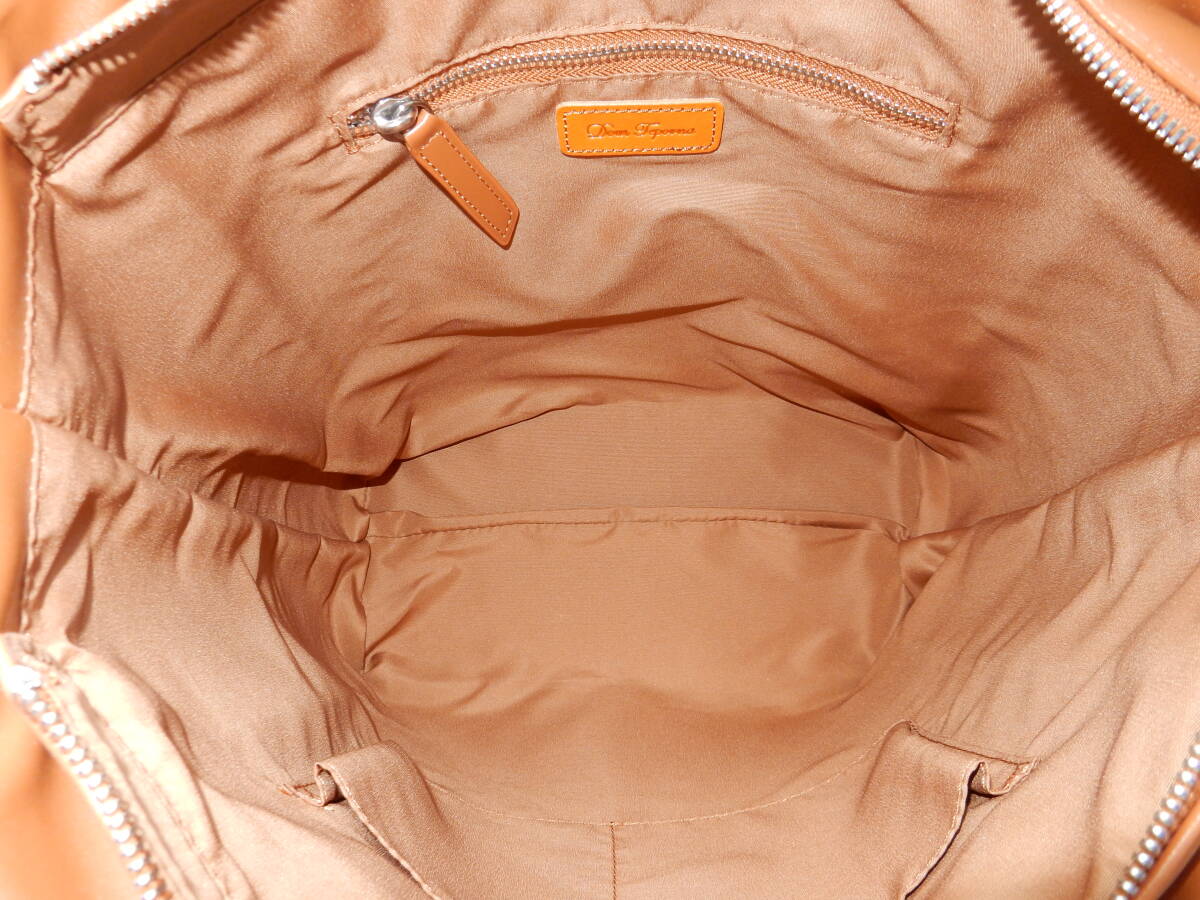 Dom Teporna(ドン テポーナ)☆A4対応☆肩掛けOK☆トートバッグ キャメル(金具シルバー)_画像9