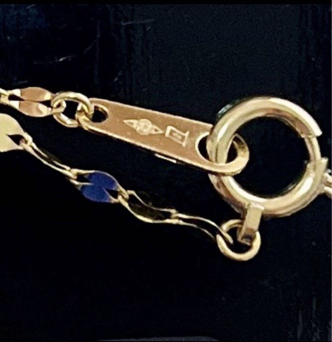 新品 花びら24Kチェーンネックレス キラキラ 刻印入り 純金 金 早い者勝ち 価格上昇中 資産価値_画像6