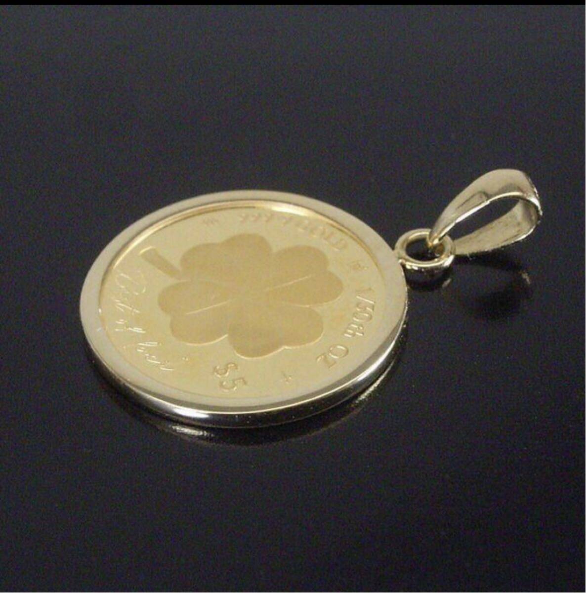 新品 希少品 純金 クローバー四葉ペンダントトップ 2025年限定品 早い者勝ち_画像4