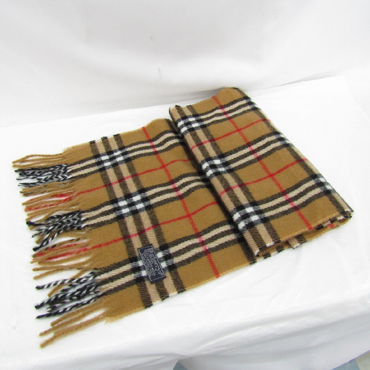 1円～【中古品】burberrys バーバリーズ マフラー ノバチェック 本體のみ 807119426 0929