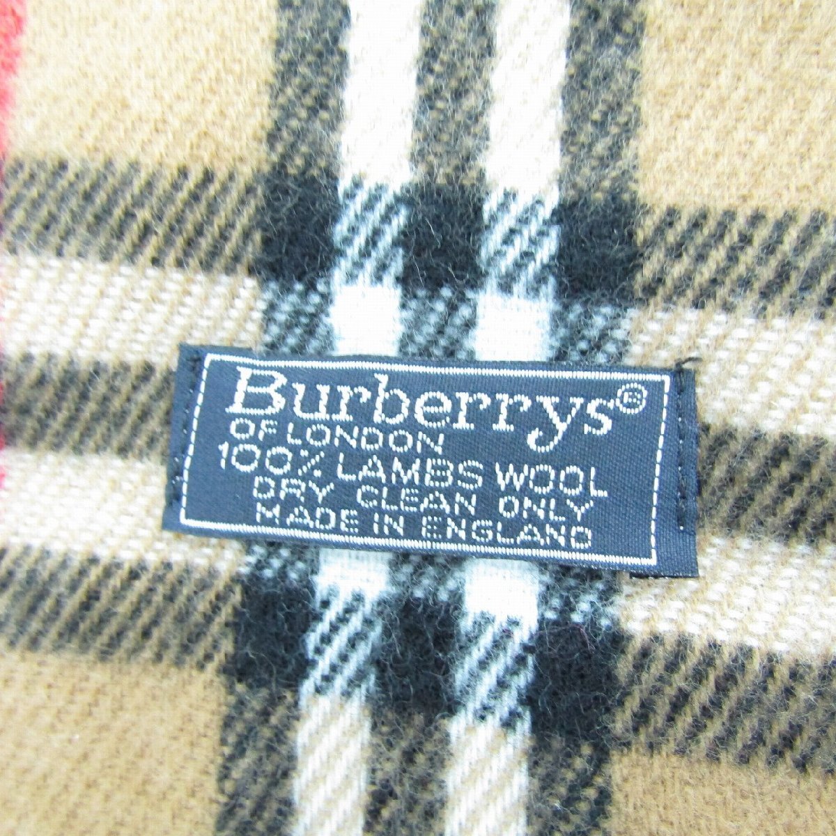 1円～【中古品】burberrys バーバリーズ マフラー ノバチェック 本體のみ 807119426 0929