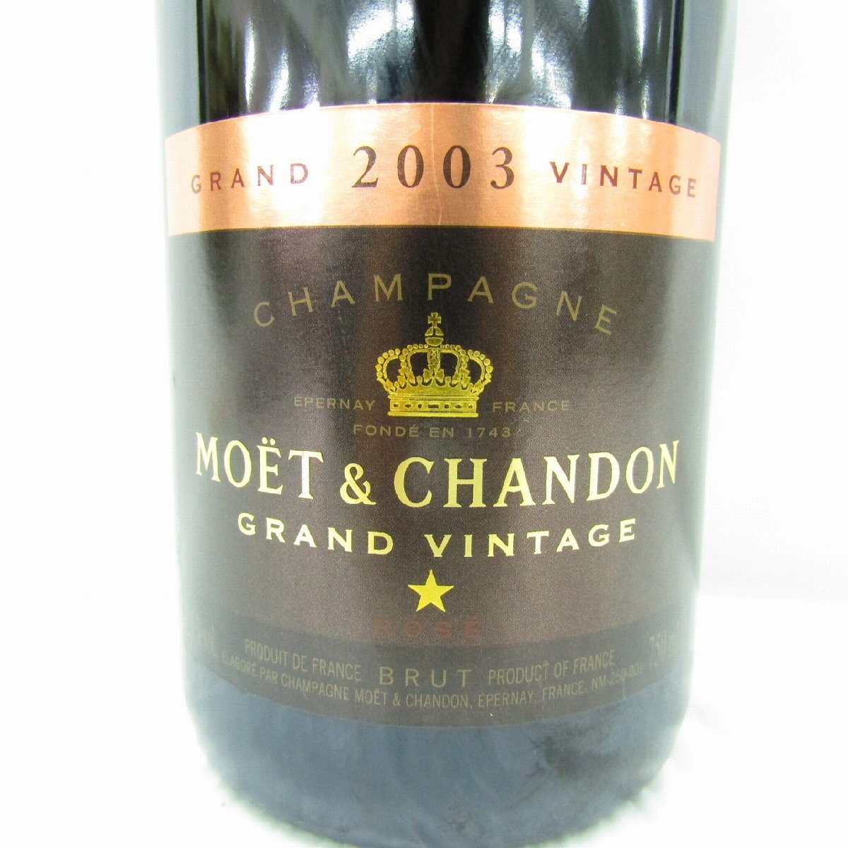 1円～【未開栓】MOET&CHANDON モエ?エ?シャンドン ロゼ グランドヴィンテージ 2003 シャンパン 750ml 12.5% 11936036 0930