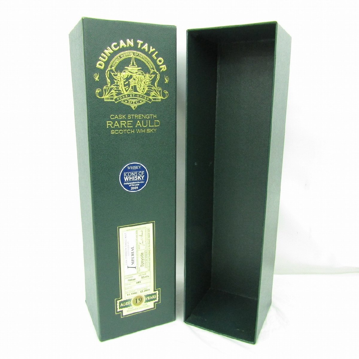 【未開栓】ダンカンテイラー レアオールド 19年 インペリアル スペイサイド 1990‐2009 ウイスキー 700ml 53.4% 箱付 11937789 0930