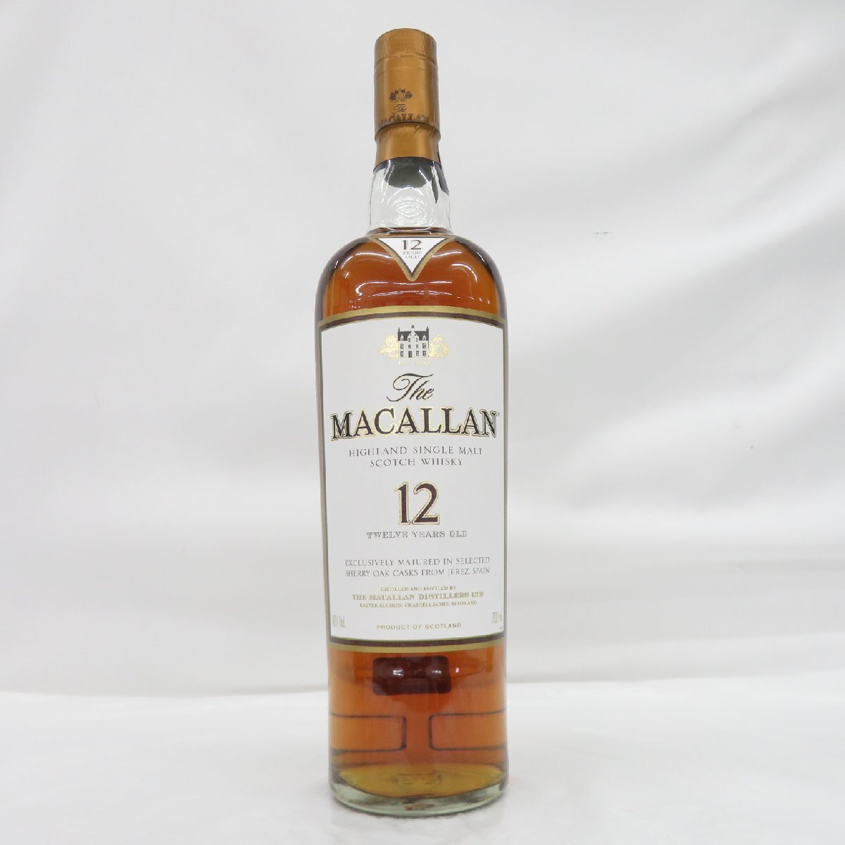 【未開(kāi)栓】The MACALLAN ザ?マッカラン 12年 シェリーオーク 舊ボトル ウイスキー 700ml 40% 箱付 11940568 1001