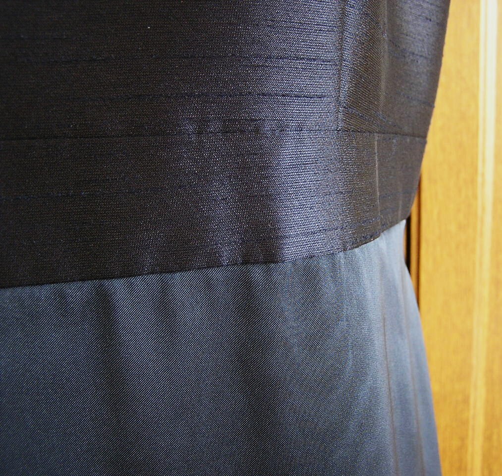 東京ソワール ドルチェ/SOIR DOLCE/紺 ネイビー/袖なし マキシ丈ロングワンピース×ボレロJK/11號/発表會 パーティー 結(jié)婚式親族ドレス等　