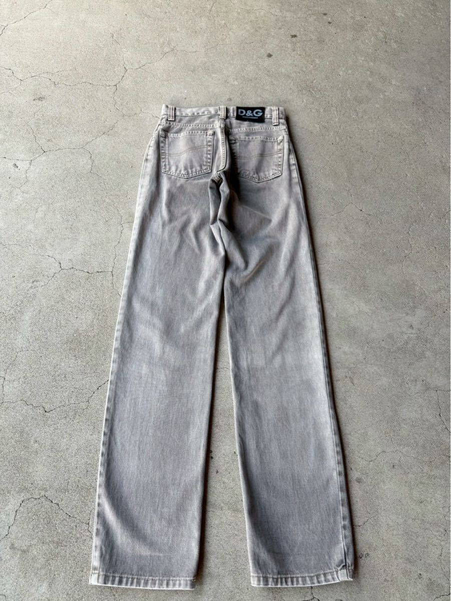 DOLCE&GABBANA ARCHIVE FADED GRAY JEANS