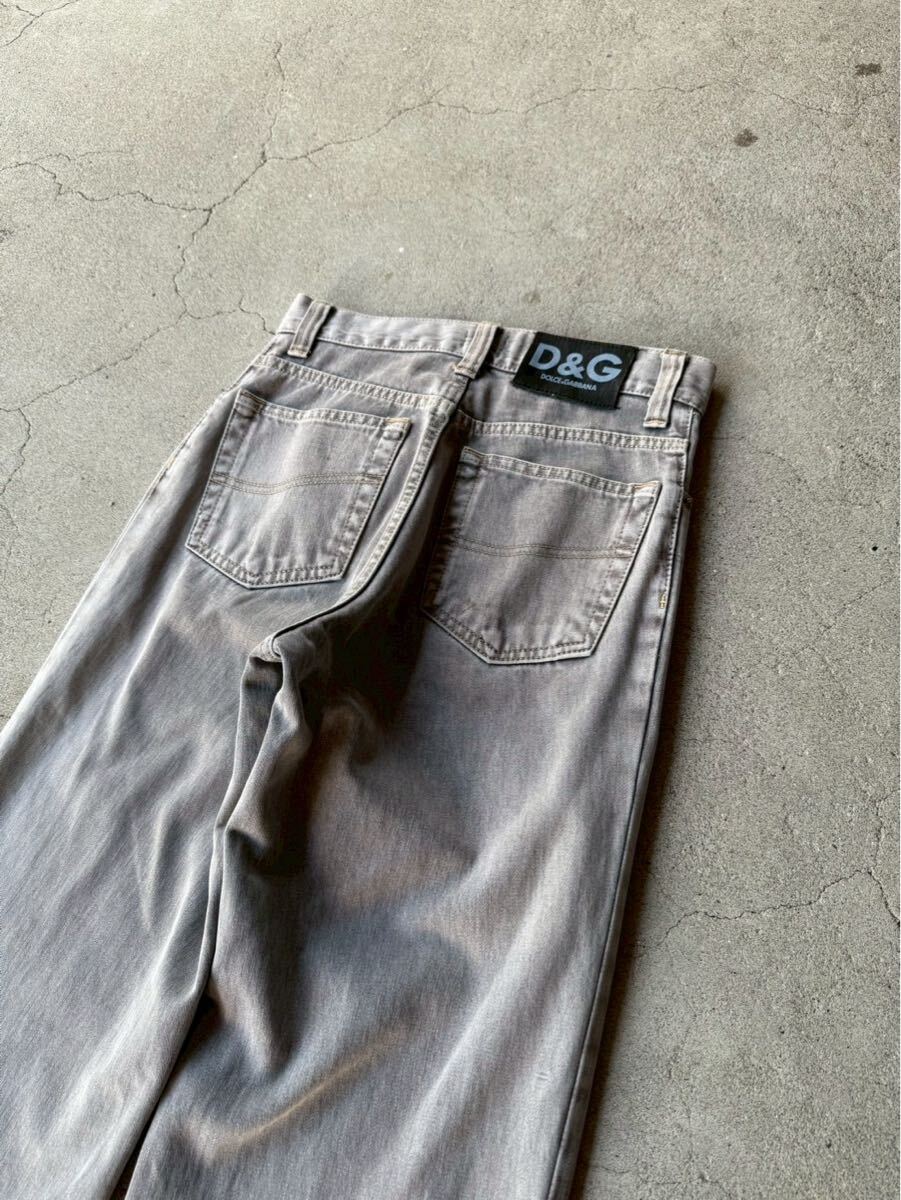 DOLCE&GABBANA ARCHIVE FADED GRAY JEANS
