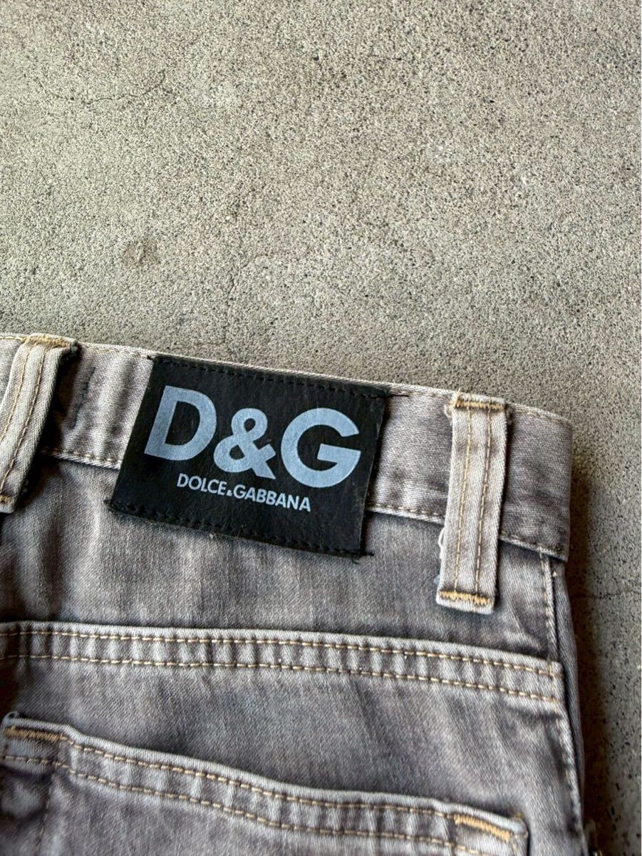 DOLCE&GABBANA ARCHIVE FADED GRAY JEANS