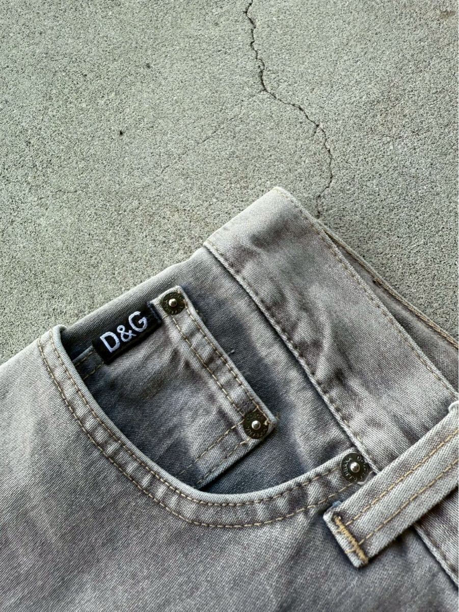 DOLCE&GABBANA ARCHIVE FADED GRAY JEANS