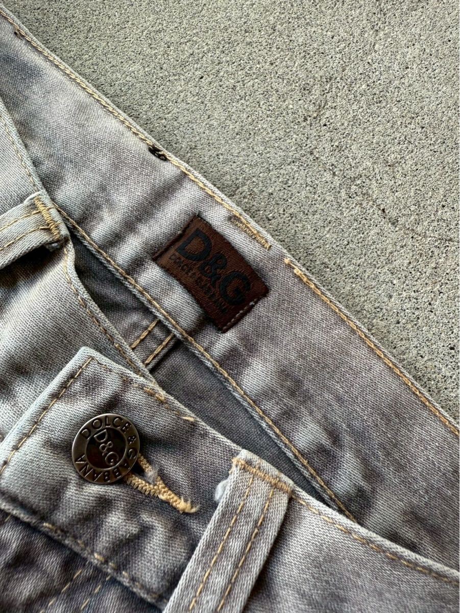 DOLCE&GABBANA ARCHIVE FADED GRAY JEANS