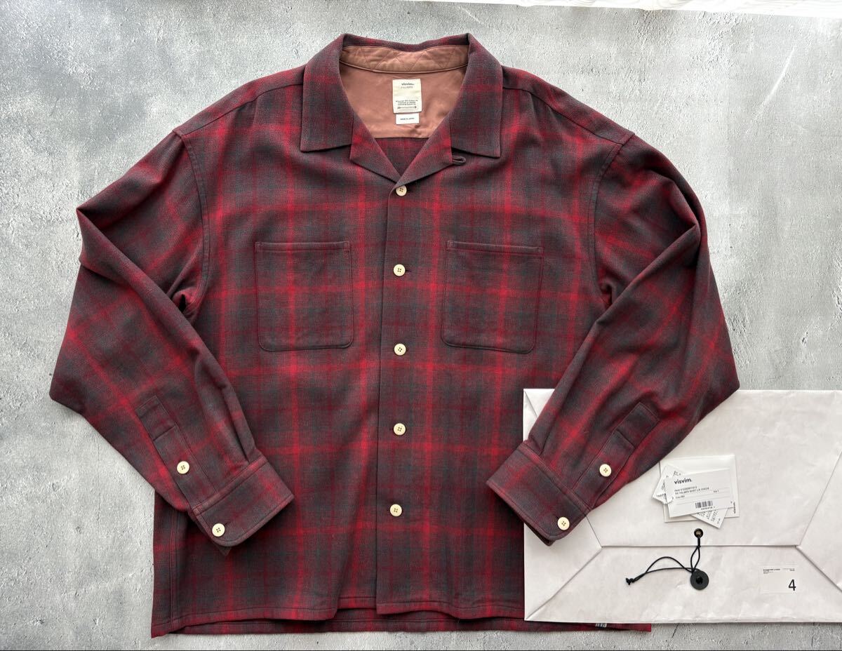 【9.6万】visvim OC PALMER SHIRTオンブレチェックシャツ4 ヴィズヴィム ビズビム_画像1