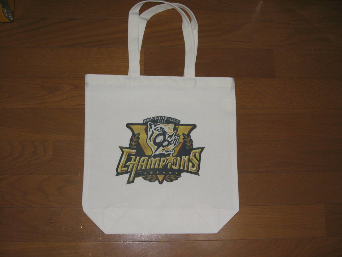 Hanshin Tigers 2025 Central League победа большая сумка двусторонний принт   Hanshin Tigers 2025 Central League победа большая сумка двусторонний принт