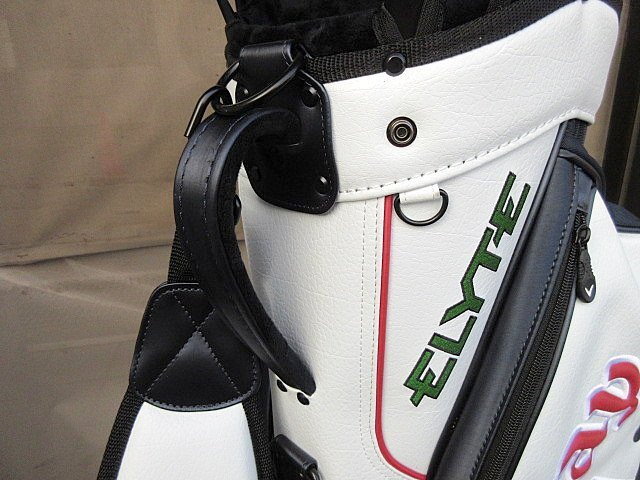 T 中古美品 キャロウェイ ツアー スタンド 25 JM キャディバッグ 5125005 ホワイト/ネイビー/レッド_画像5