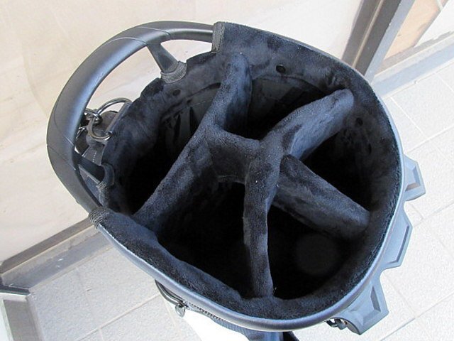 T 中古美品 キャロウェイ ツアー スタンド 25 JM キャディバッグ 5125005 ホワイト/ネイビー/レッド_画像4