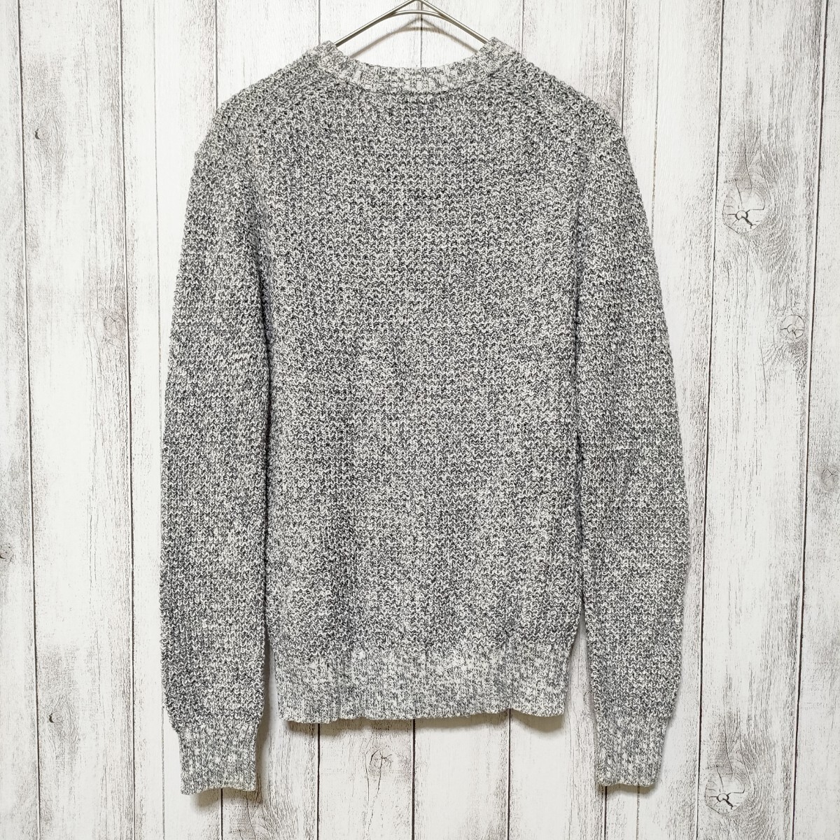 UNIQLO ユニクロ (S)　ワッフル クルーネックセーター_画像2