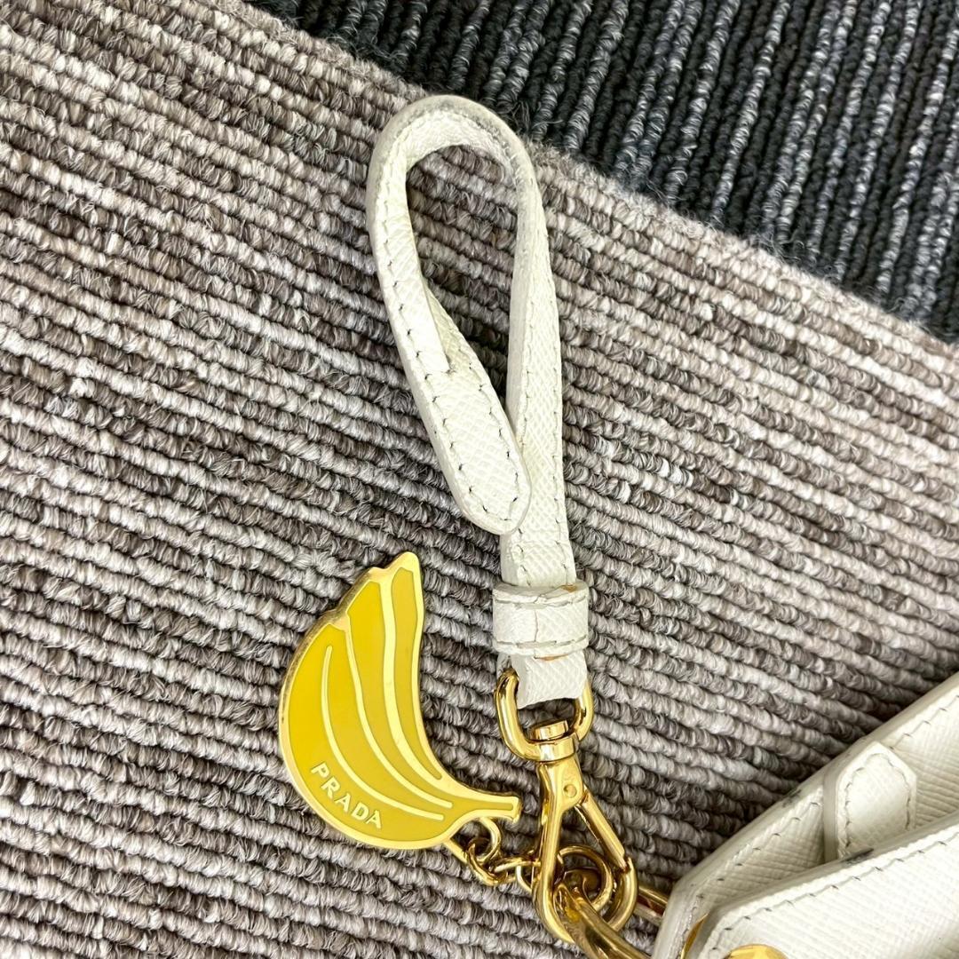 PRADA Prada safia-no banana очарование футляр для карточек 