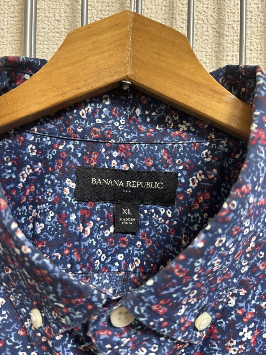 ［BANANA REPUBLIC］バナナリパブリック　 半袖シャツ　柄　XL 0250829-1492_画像3