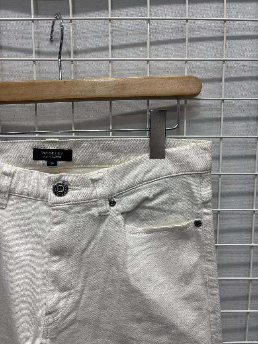 ［BURBERRY BLACK LABEL］バーバリーブラックレーベル　ホワイトカラー　パンツ　79 2509-103_画像2