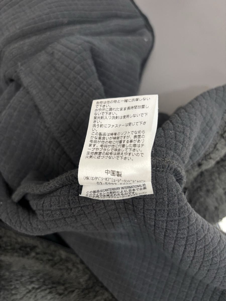 ［canterbury］カンタベリー　 フリースジャケット　レディース　ブラック　L 2509-322_画像7
