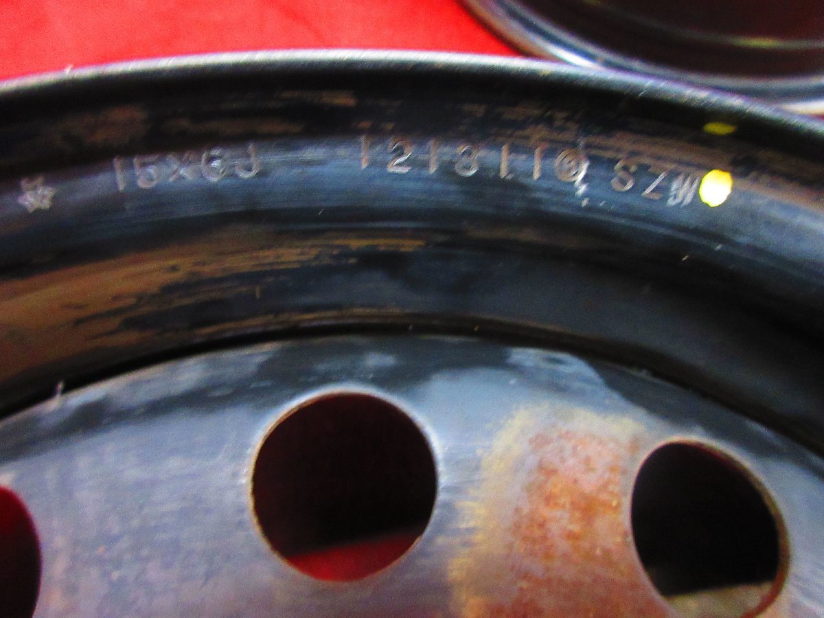 スチール ホイール 4本 ホンダ 純正 15×6J 5穴 PCD 114.3 +50 ハブ径 64 STEP WGN ステップワゴン RG系 RK系◆52095H-O4_画像7