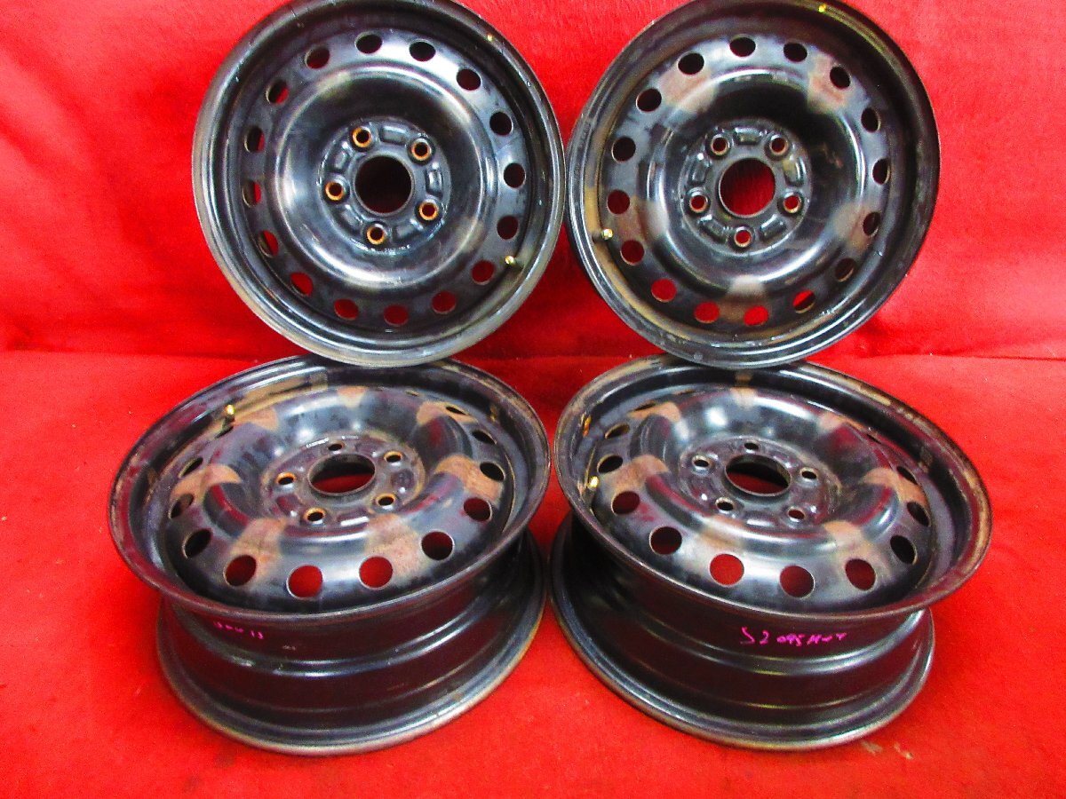 スチール ホイール 4本 ホンダ 純正 15×6J 5穴 PCD 114.3 +50 ハブ径 64 STEP WGN ステップワゴン RG系 RK系◆52095H-O4_画像1