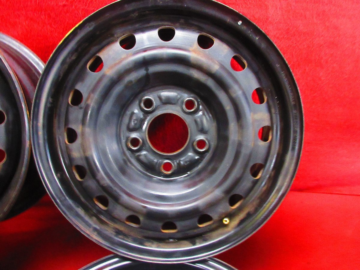 スチール ホイール 4本 日産 セレナ C26 C27 純正15×5.5J 5穴114.3 +45 ハブ66 ローレル プレサージュ セフィーロ ステージア◆52333H-G4_画像3