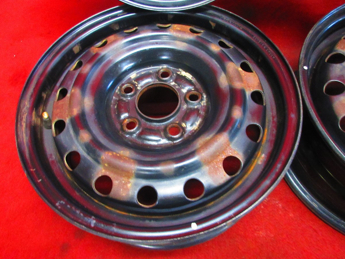 スチール ホイール 4本 日産 セレナ C26 C27 純正15×5.5J 5穴114.3 +45 ハブ66 ローレル プレサージュ セフィーロ ステージア◆52333H-G4_画像4