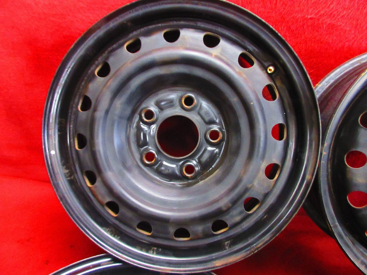 スチール ホイール 4本 日産 セレナ C26 C27 純正15×5.5J 5穴114.3 +45 ハブ66 ローレル プレサージュ セフィーロ ステージア◆52333H-G4_画像2