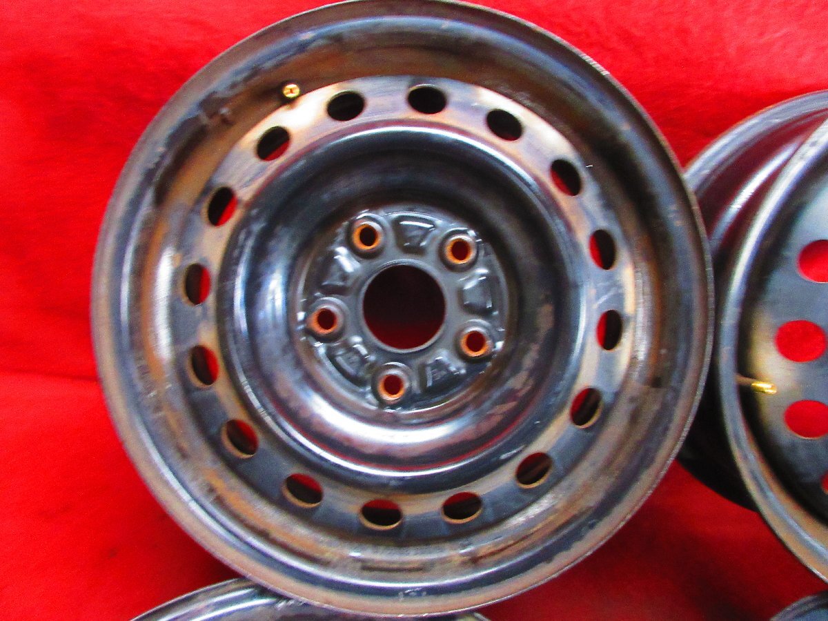 スチール ホイール 4本 トヨタ 純正 ノア ヴォクシー 15×6J 5穴 114.3 +48 ハブ60 アイシス クラウン イプサム エスティマ等◆52375H-F5_画像2