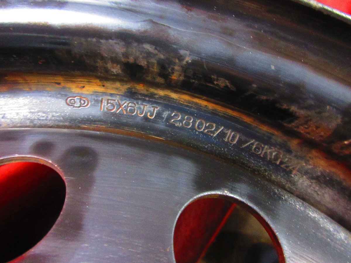 スチール ホイール 4本 トヨタ 純正 ノア ヴォクシー 15×6J 5穴 114.3 +48 ハブ60 アイシス クラウン イプサム エスティマ等◆52375H-F5_画像8