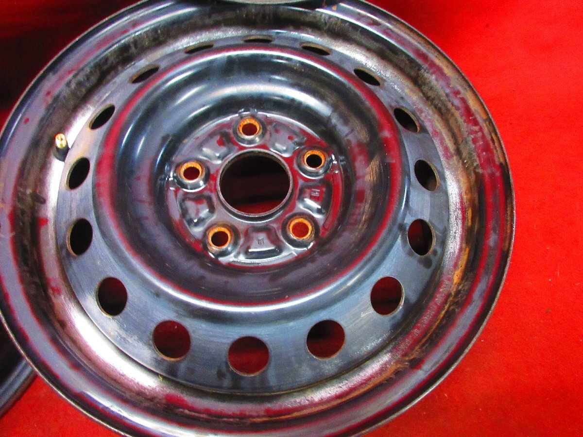 スチール ホイール 4本 トヨタ 純正 ノア ヴォクシー 15×6J 5穴 114.3 +48 ハブ60 アイシス クラウン イプサム エスティマ等◆52375H-F5_画像5