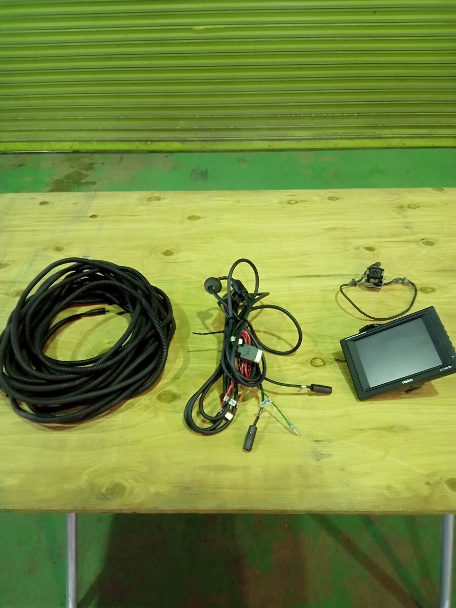 大好評！送料無料　 クラリオン バックカメラセット 12V/24V兼用　大型トラック対応ケーブル約16メートル　動作確認済　中古　一流品_画像1