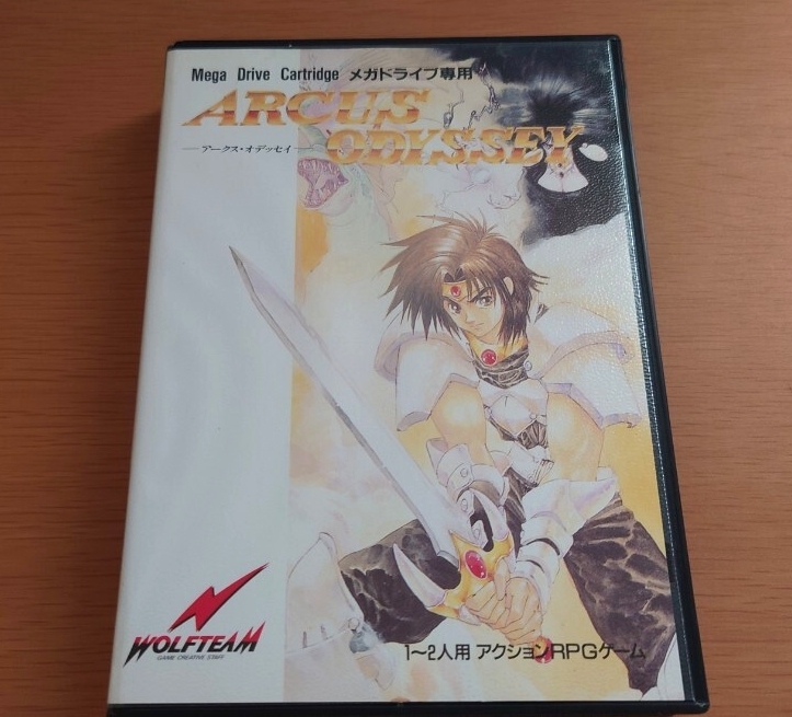 MD メガドライブ ARCUS ODYSSEY アークス・オデッセイ 説明書付 動作確認済_画像1