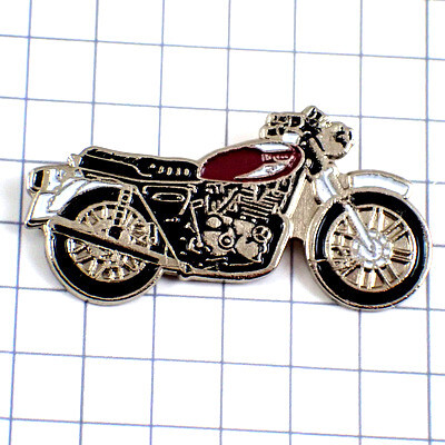 ピンバッジ・オートバイ二輪バイク黒◆フランス限定ピンズ◆レアなヴィンテージものピンバッチ_画像1