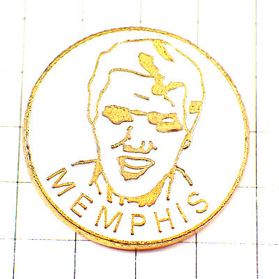 ピンバッジ?エルビスプレスリー歌手メンフィス肖像 ELVIS-PRESLEY MEMPHIS◆フランス限定ピンズ◆レアなヴィンテージものピンバッチ