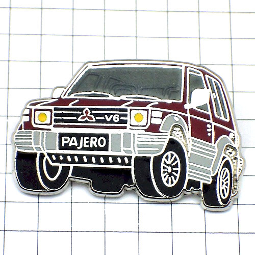 ピンバッジ?三菱パジェロ四輪駆動車◆フランス限定ピンズ◆レアなヴィンテージものピンバッチ
