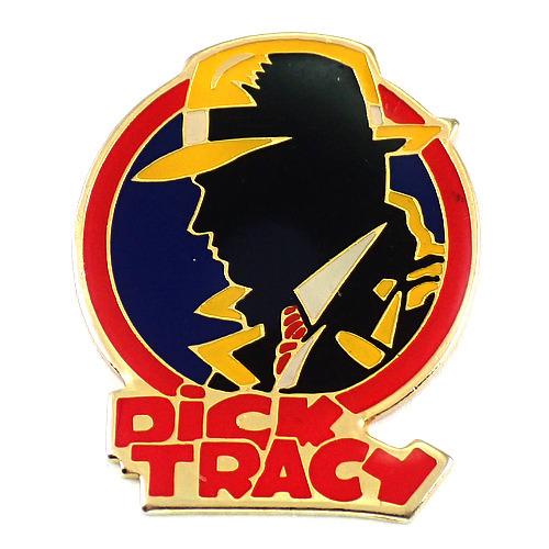 ピンバッジ・ディックトレイシー刑事映画ディズニー DICK-TRACY DISNEY◆フランス限定ピンズ◆レアなヴィンテージものピンバッチ_画像1