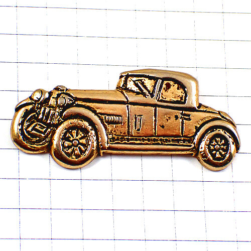  значок * античный машина машина Gold золотой цвет * Франция ограничение булавка z* редкость . Vintage было использовано булавка bachi