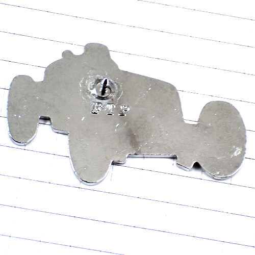  значок * античный красный цвет открытый машина машина * Франция ограничение булавка z* редкость . Vintage было использовано булавка bachi