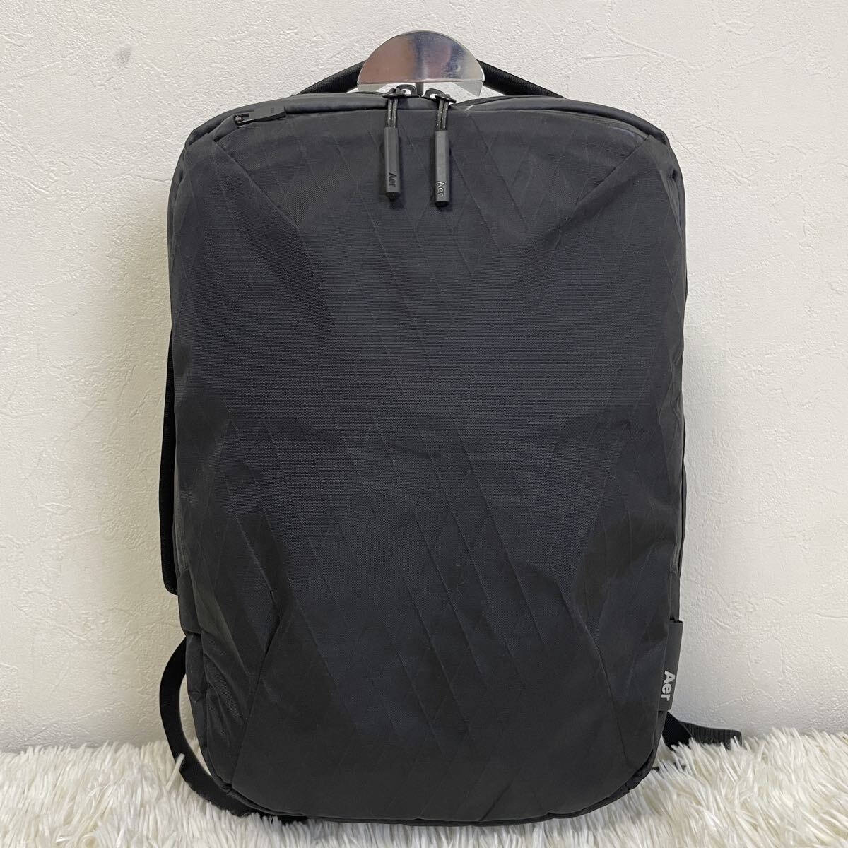 定価29700円 Aer エアー X-PAC SLIM PACK リュック バッグ バックパック AER91007 ブラック × オレンジ 軽量 ビジネス ブラック 黒