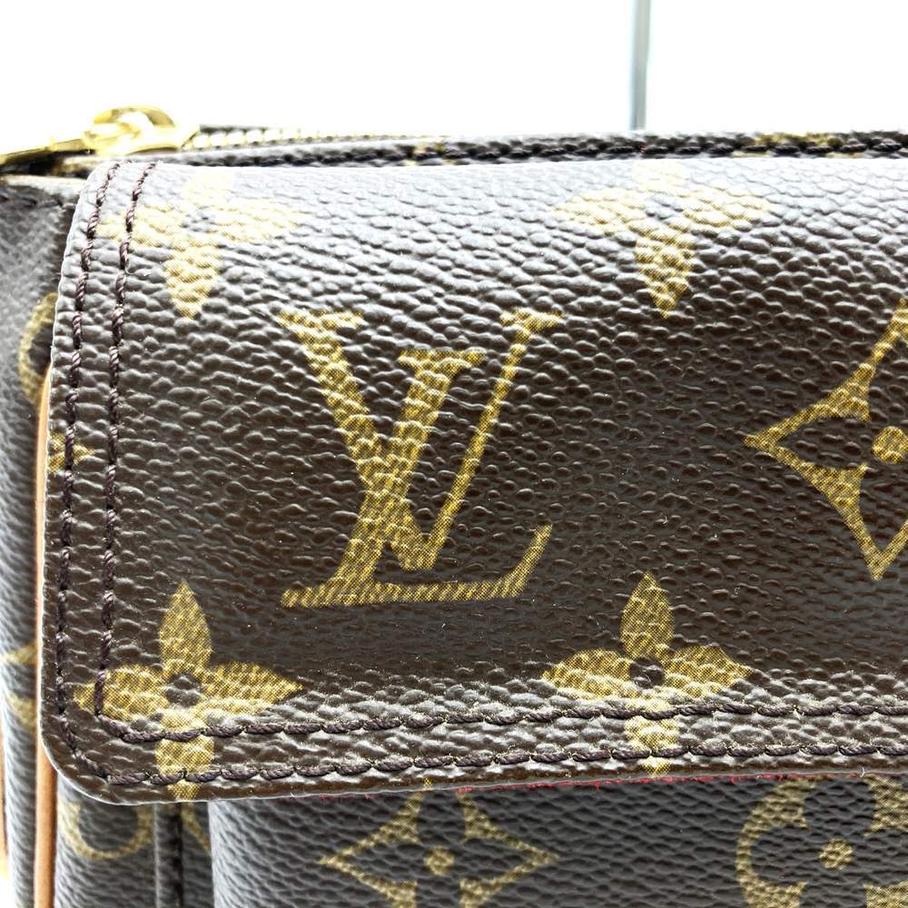 LOUIS VUITTON ルイ・ヴィトン ヴィバシテPM M51165 ショルダーバッグ モノグラムキャンバス ブラウン レディース_画像2