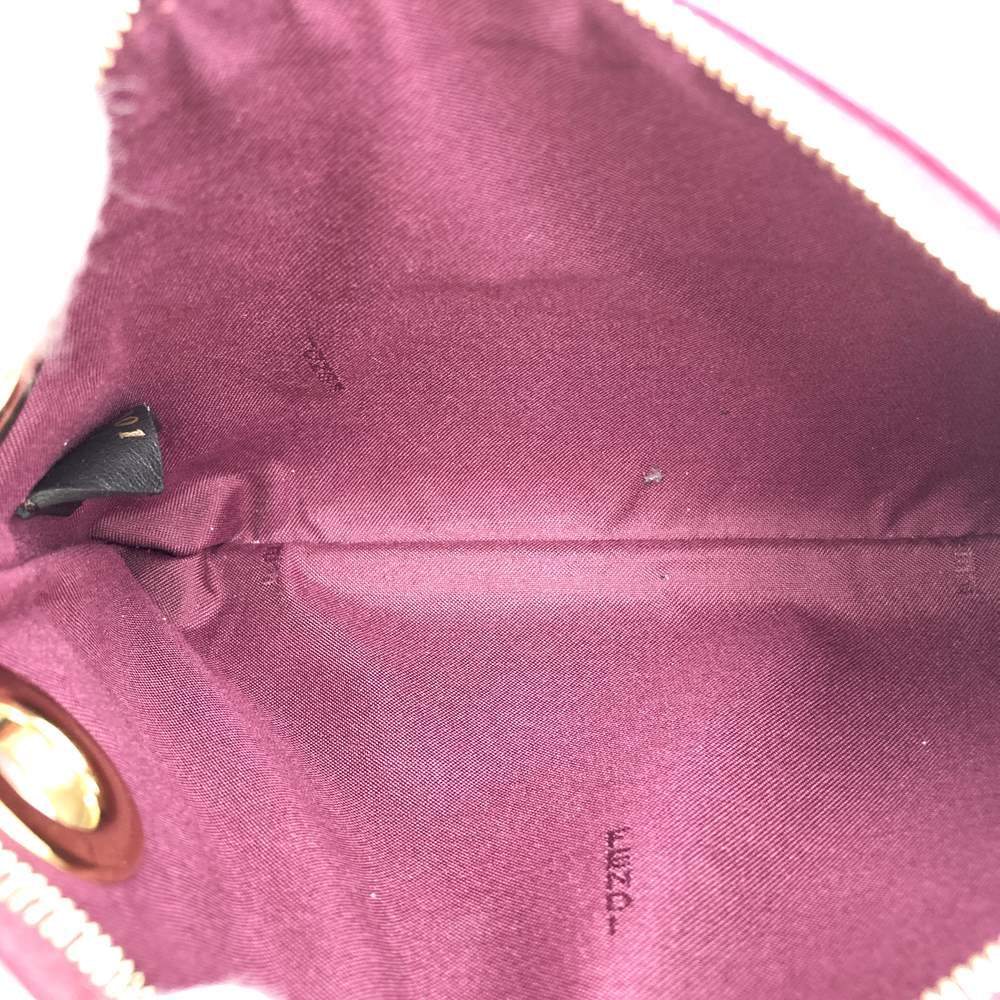 FENDI フェンディ トリプレット 8BS001A1FS ３連ポーチ クラッチバッグ レザー フラワー ホワイト/レッド/ブラウン レディース_画像8