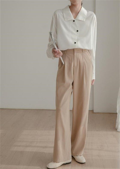 トップス シャツ ブラウス 長袖 上品 きれいめ オフィスカジュアル OL 通勤 仕事 レディース L ホワイト