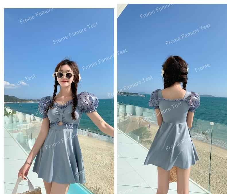 水著 ワンピース レディース 體型カバー オールインワン 大きいサイズ ママ 水泳服 スイムウェア S グリーン