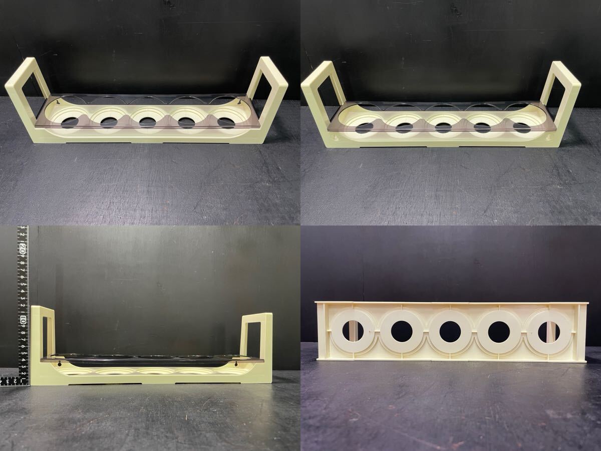 昭和レトロ 佐々木硝子 フリーラック Lovely TUMBLER SET 5 タンブラー グラス コップ 花柄 ブルー レトロポップ インテリア コレクション_画像9